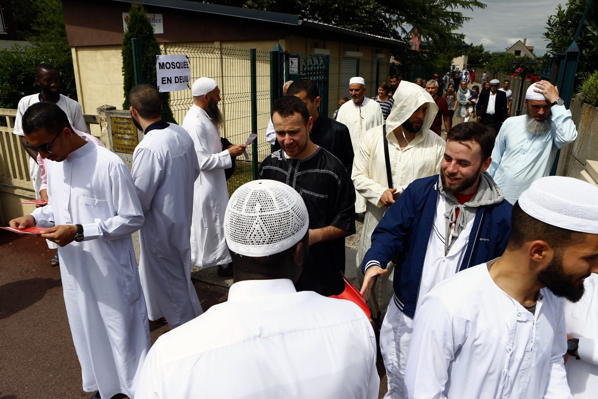 Imam blasts extremists at Friday prayers in slain priest’s town