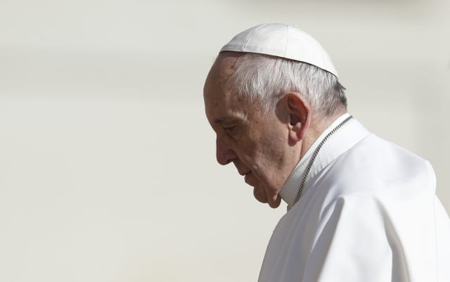 The path toward corruption is a slippery road, pope says