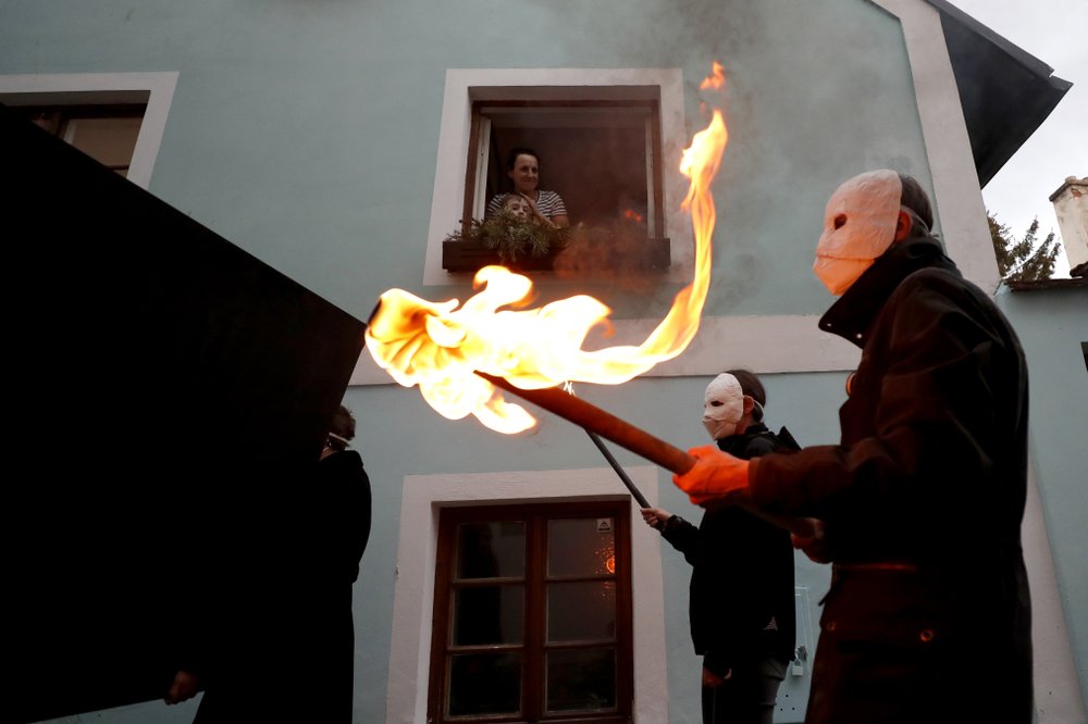 Czechs hold noisy Easter procession during pandemic