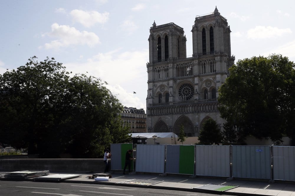 Stones fell from Notre Dame’s ceiling after July heat wave