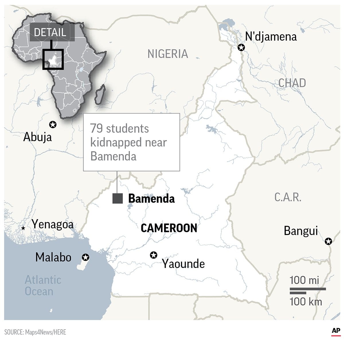 79 abducted pupils released in Cameroon, says church leader