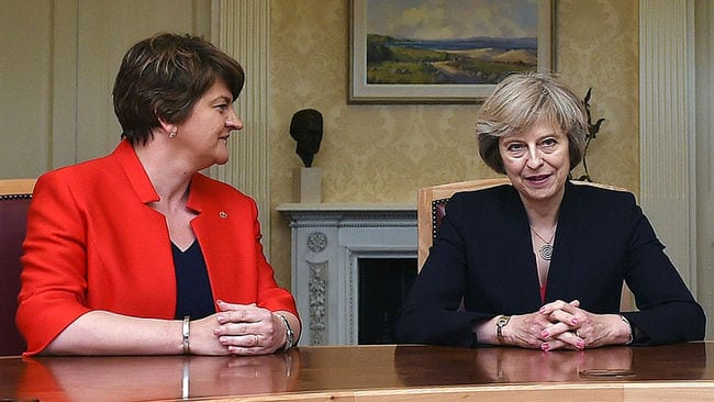 Role of Northern Irish party in UK government causes concern in Ireland