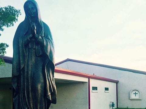 Visitors travel to church to witness weeping statue
