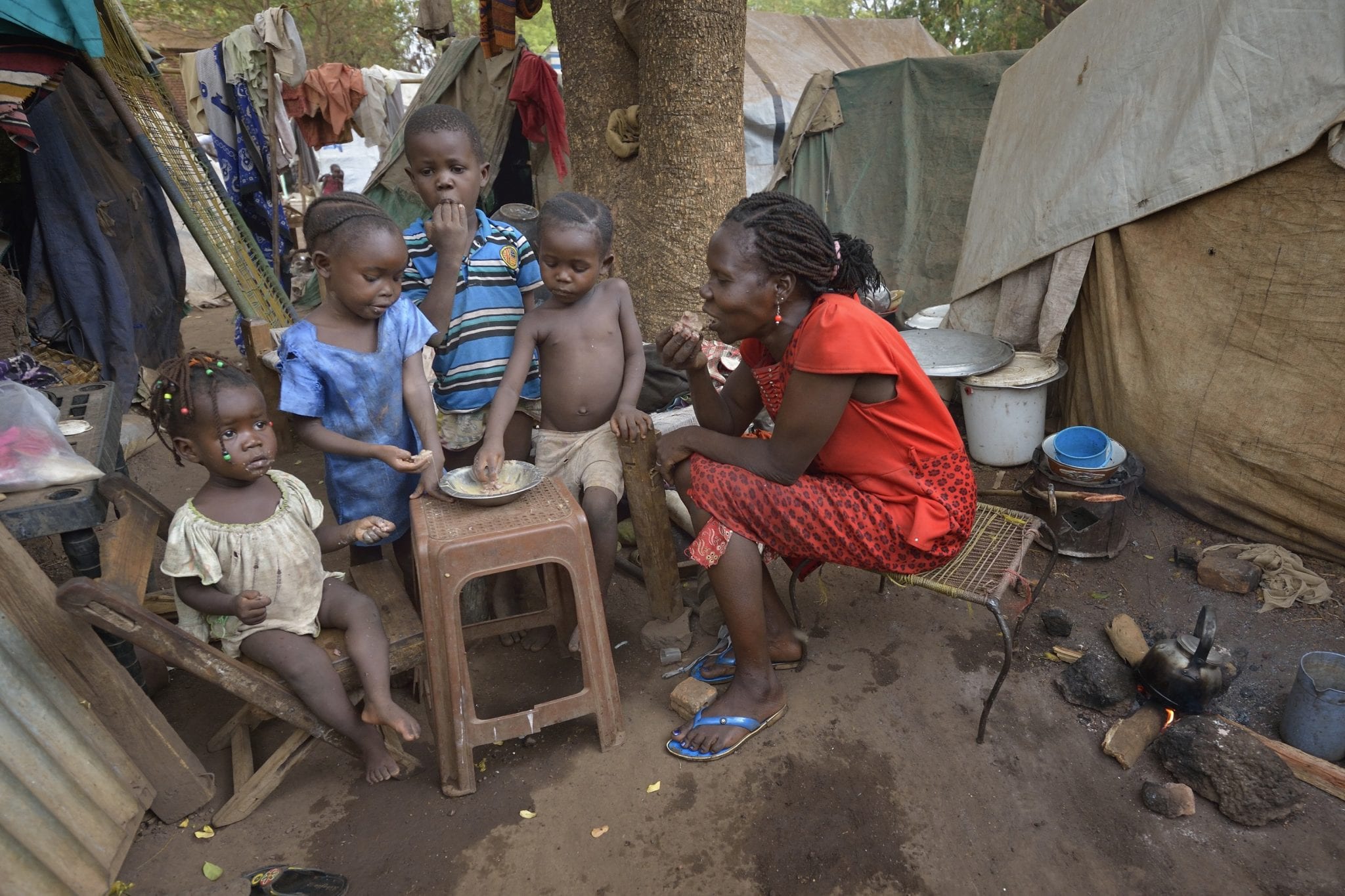 Hungry, scared South Sudanese stay in cathedral compound for protection