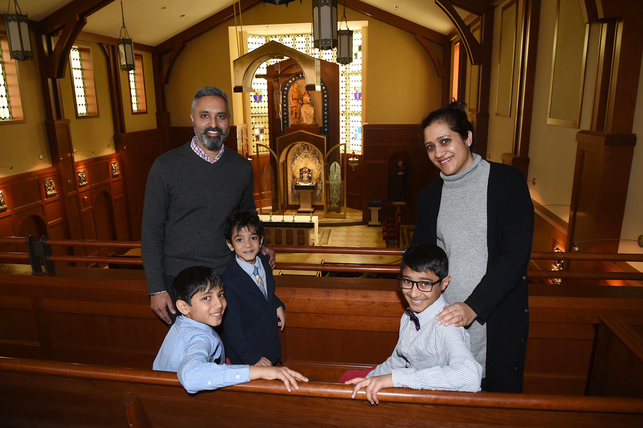 Inspired by sons’ faith, family prepares to become Catholic at Easter