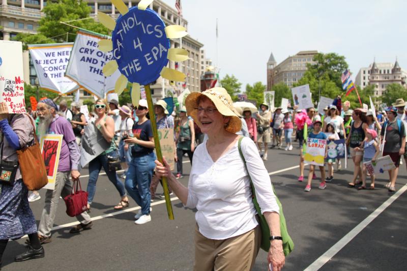 Catholics bring Pope Francis’s call to protect creation to climate march