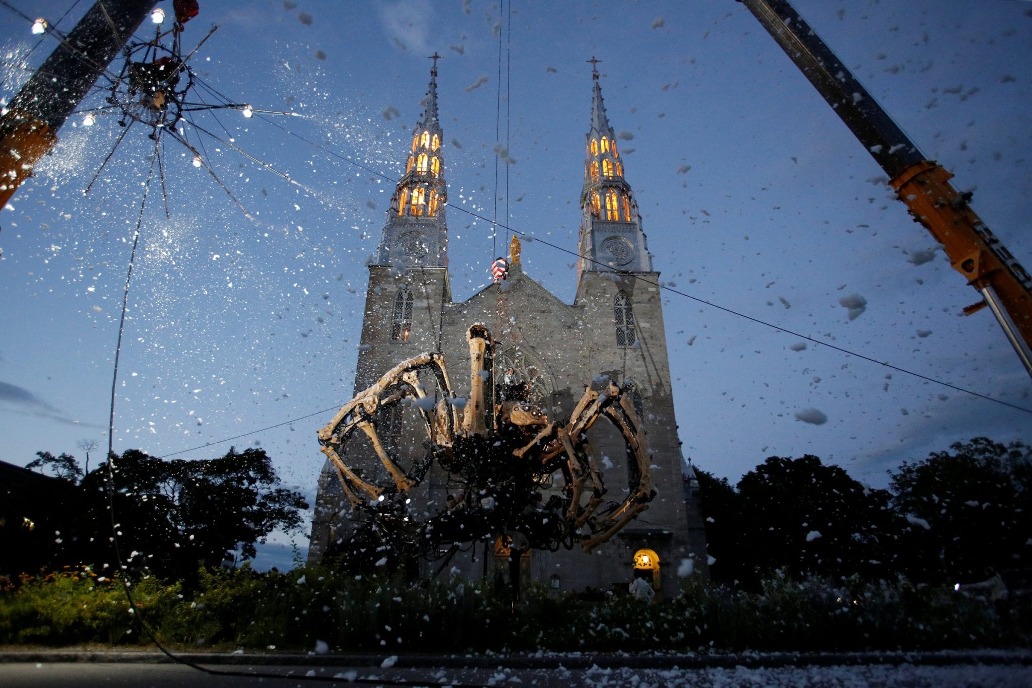 Ottawa archbishop surprised by negative reaction to robotic spider on cathedral
