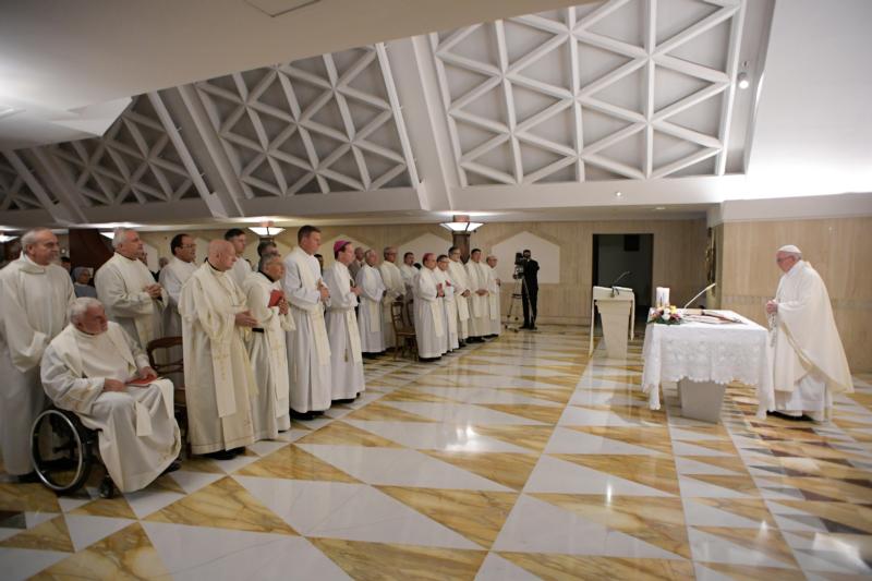 Need for power and money is path of clericalism, pope says