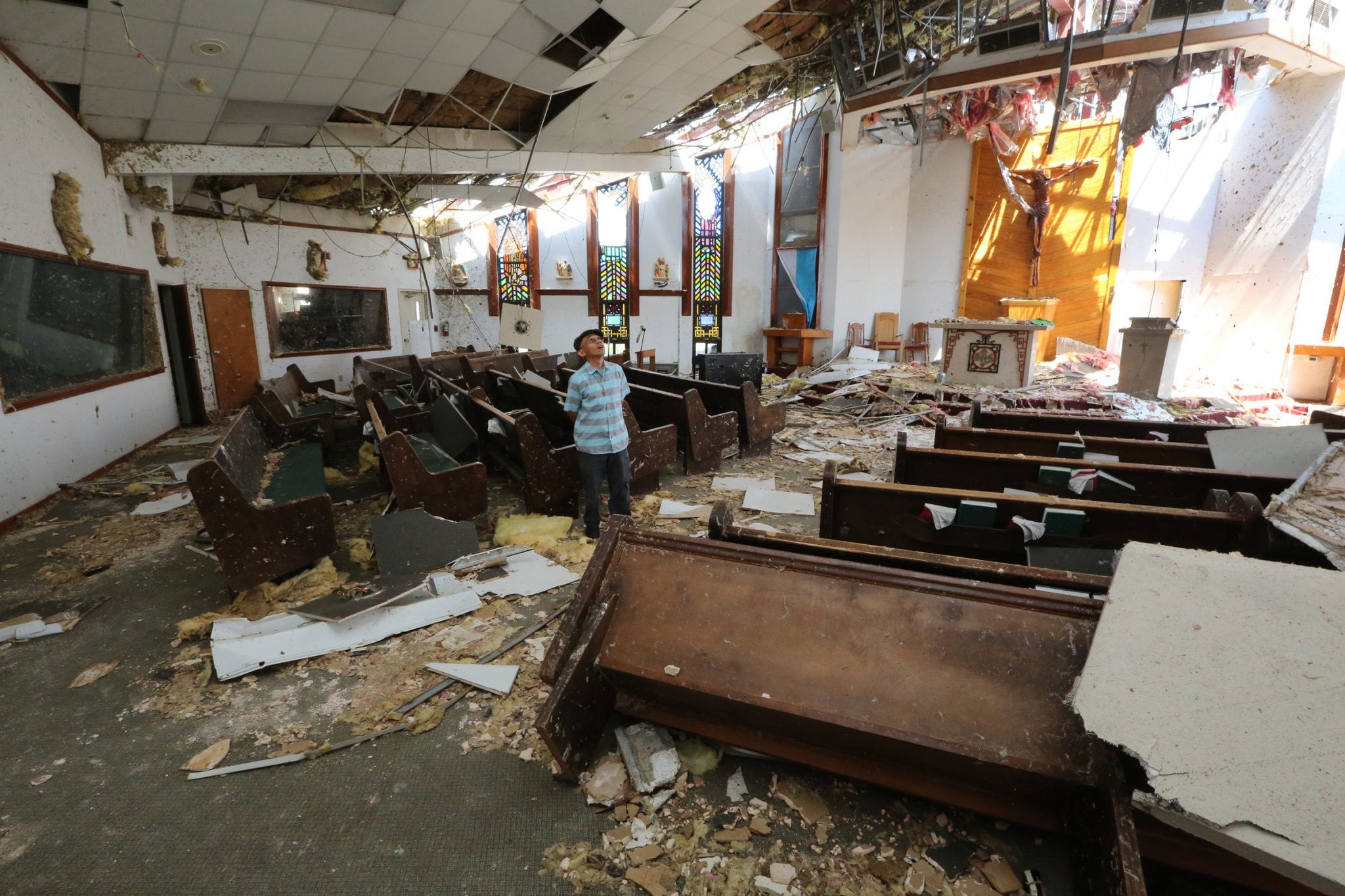 Knights give aid to churches still rebuilding, repairing after hurricanes