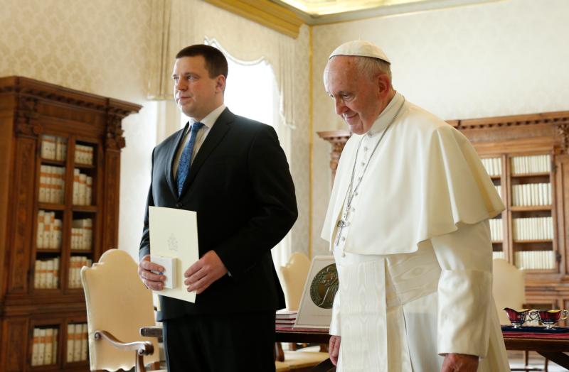 Francis, Estonian Prime Minister meet ahead of possible papal visit