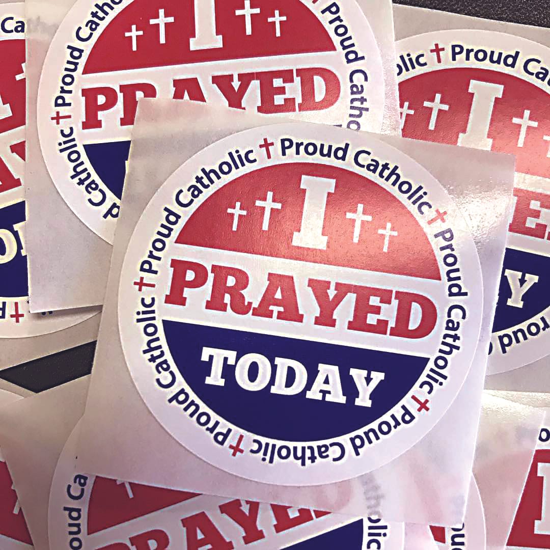 Louisiana parishioners find ‘I prayed’ stickers help evangelize