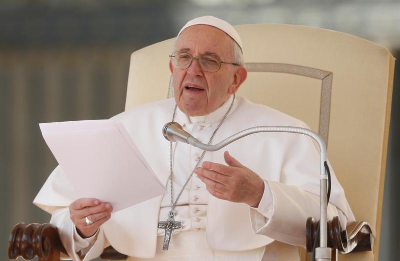 God’s kingdom comes through gentleness, not violence, pope says