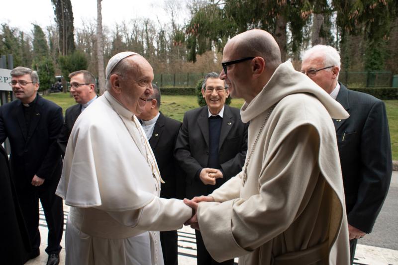 Benedictine abbot leads pope, curial officials in Lenten retreat