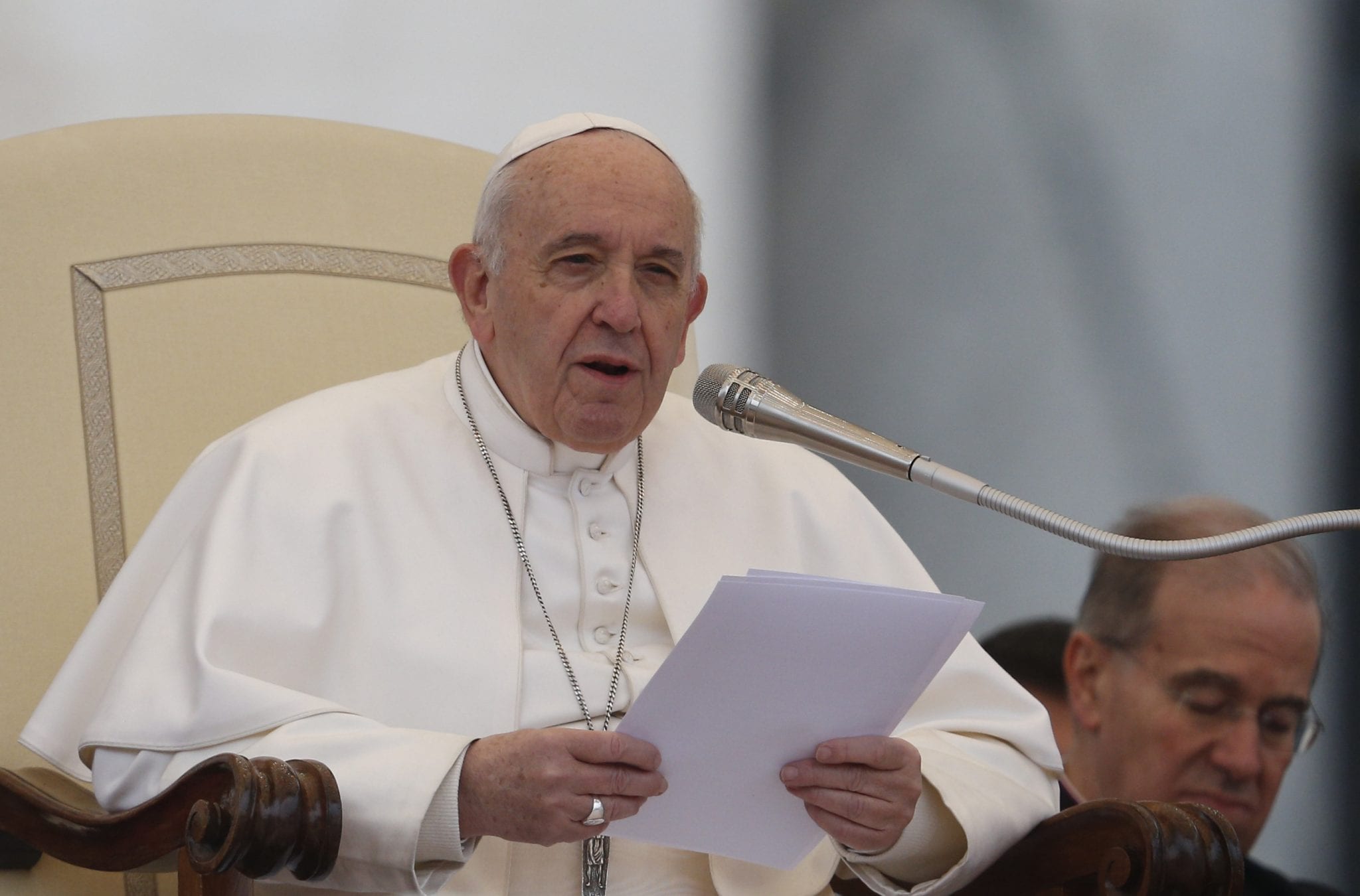 Pope calls trafficking ‘crime against humanity without any doubt’