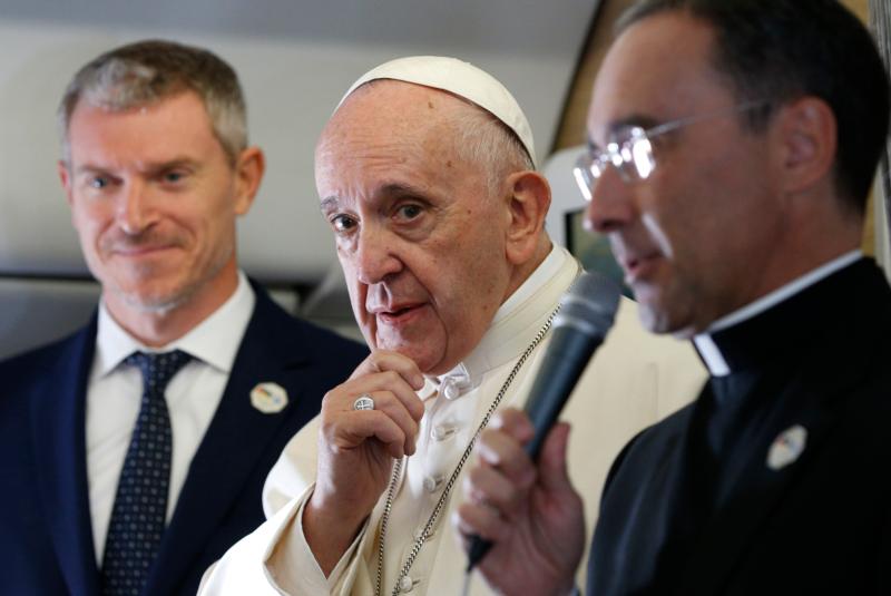 Pope Francis says ‘it’s an honor that Americans are attacking me’
