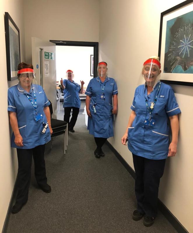 English Catholic school turns classrooms into to make visors