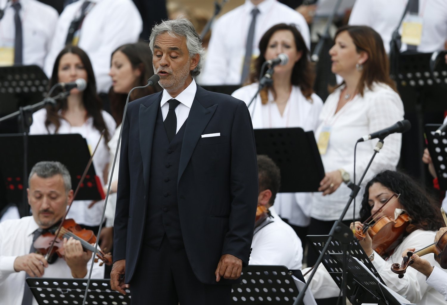 Famed Italian tenor sings two songs in new ‘Fatima’ movie