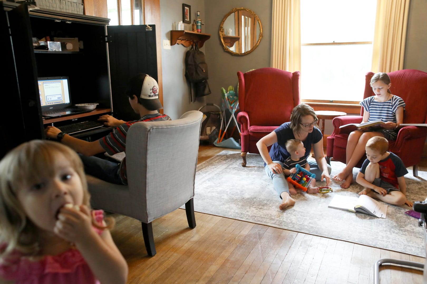 Home schooling is extension of regular life for Kansas family