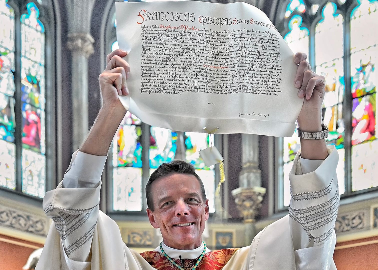Bishop Stephen Parkes asks for prayers as he begins ministry in Savannah