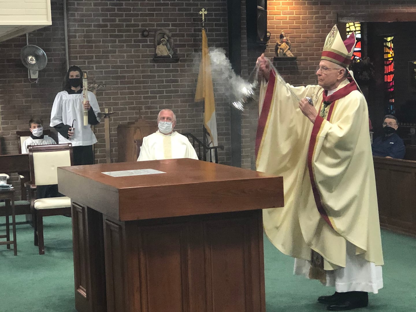 Archbishop Aymond reconsecrates church, altar; calls priest’s acts ‘demonic’