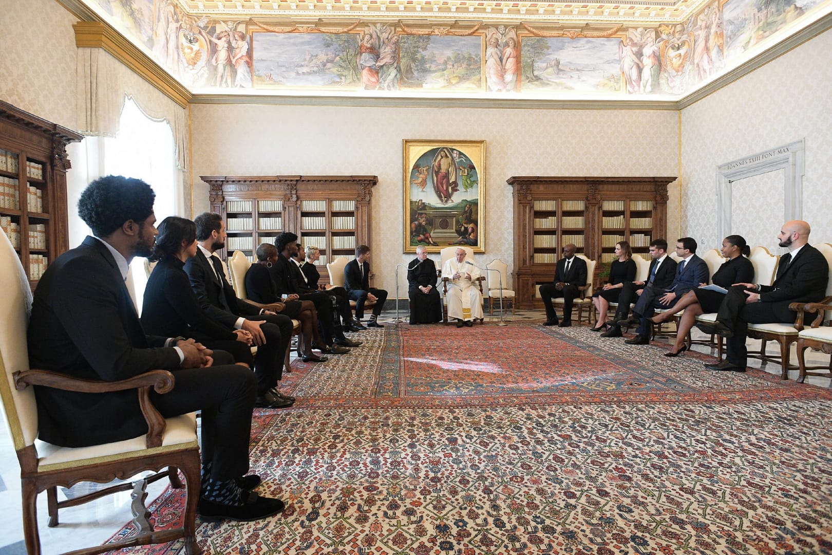 Pope meets with NBA players’ union delegation at the Vatican