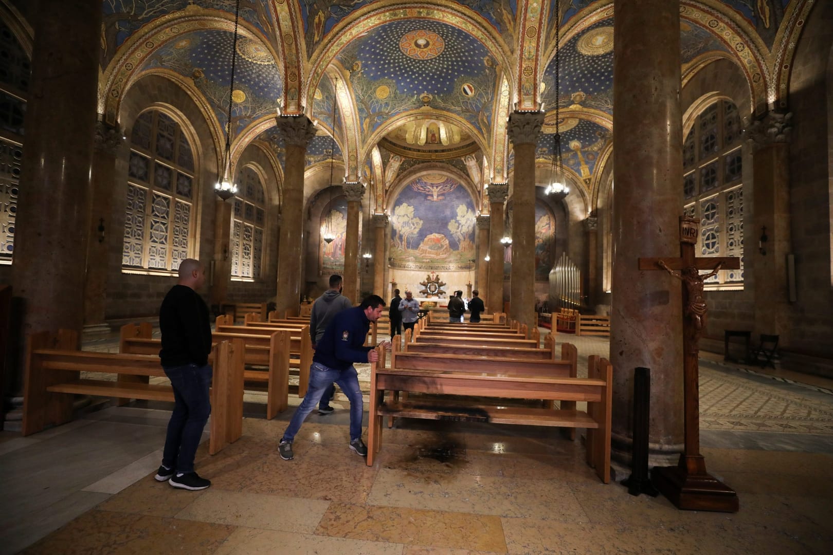Israeli police arrest man for throwing firebomb inside Catholic church