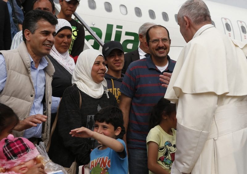 Syrian refugees say thanks to Pope Francis, they're living a dream