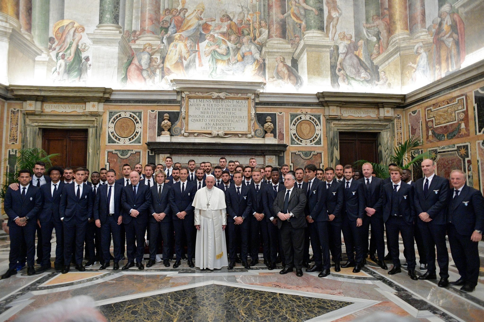 Be champions of virtue, Pope Francis tells Coppa Italia finalists