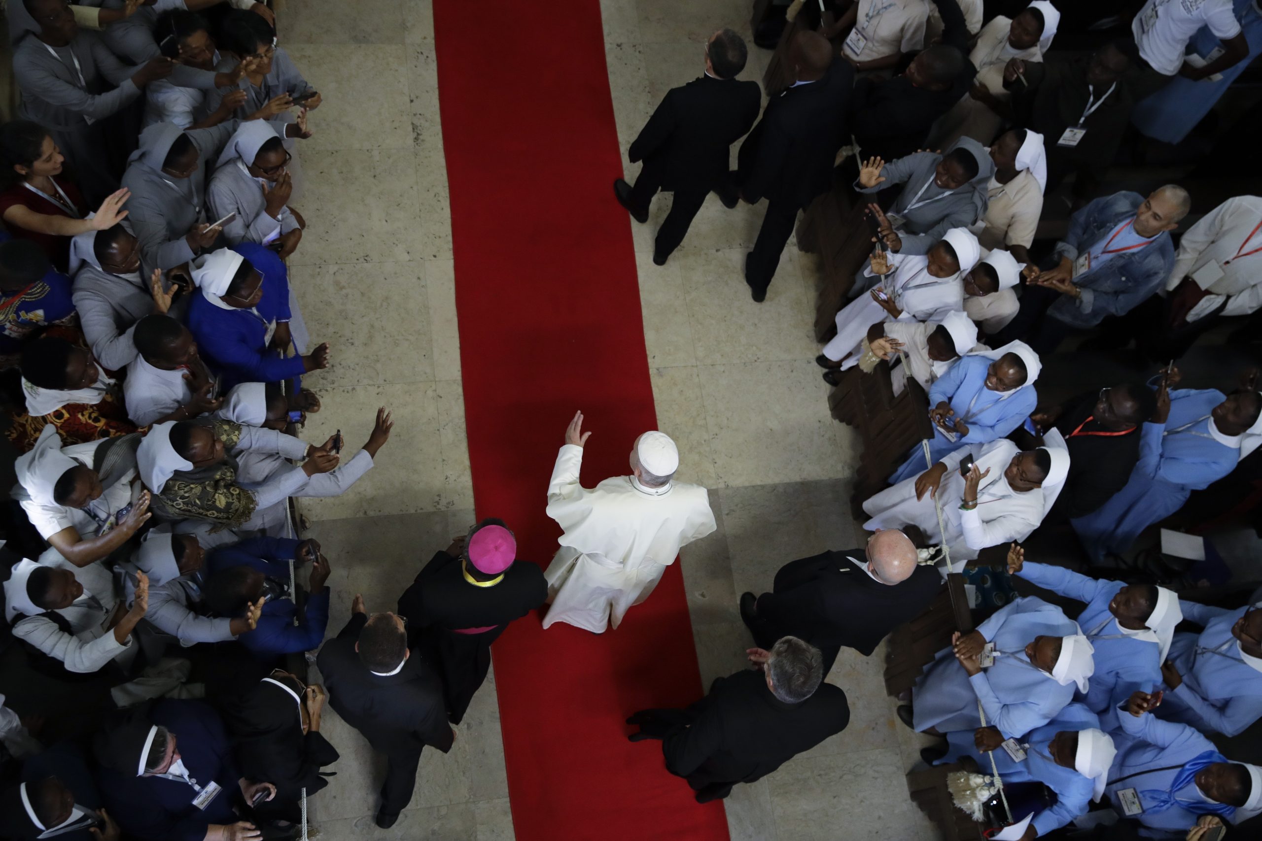 Pope challenges priests to be like the Virgin Mary in facing a ‘crisis in identity’