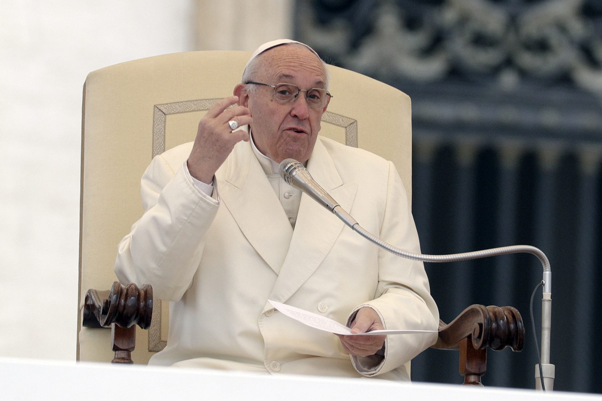 Pope Francis says violence must be condemned by “genuinely religious persons”