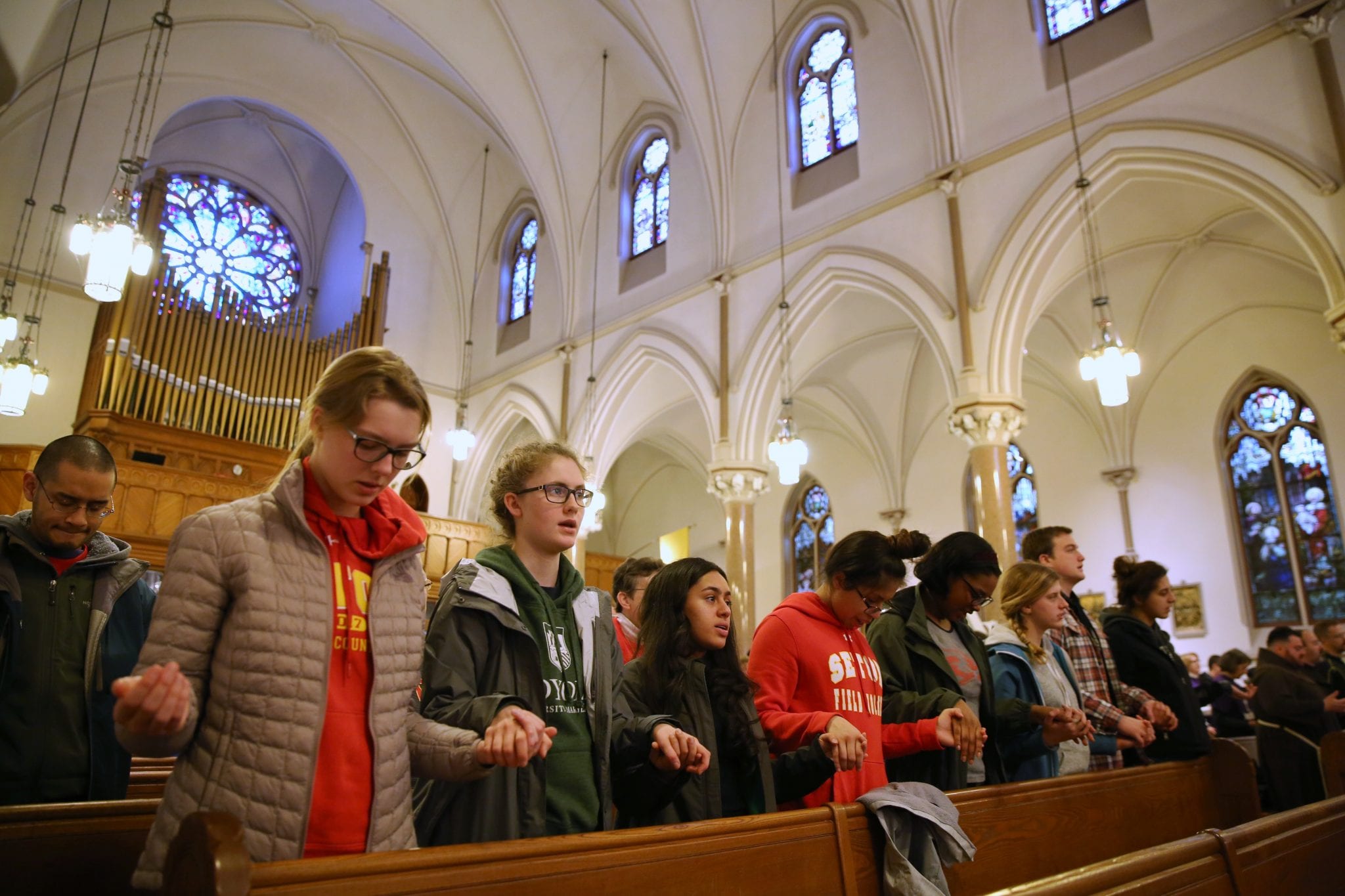 Catholic school students join peers in march against gun violence