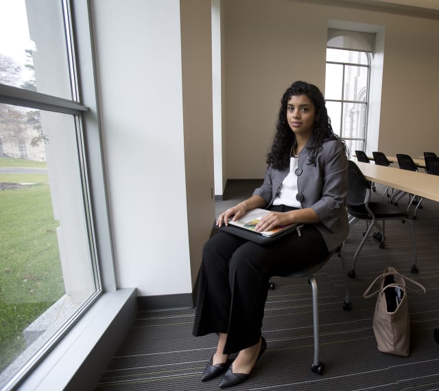 Trinity student studies, works to create her preferred future