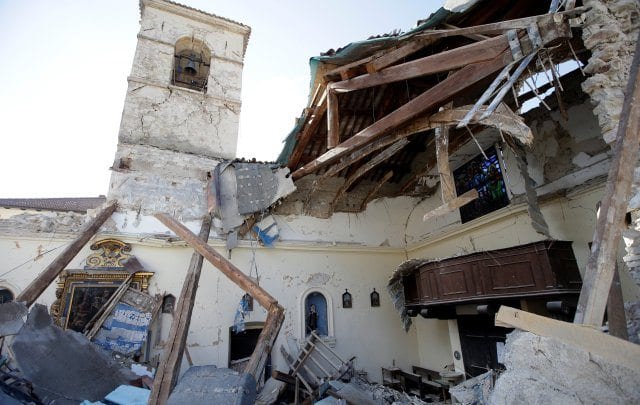 U.S. archbishop, pilgrims readying for Mass when Italian quake struck