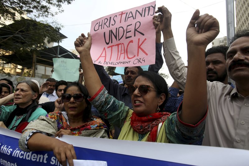 Pakistani police say armed men damage church in land dispute