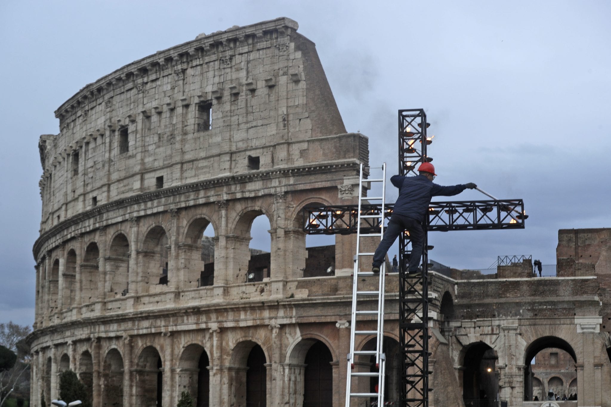 Rome’s Colosseum goes green amid papal push for eco-action