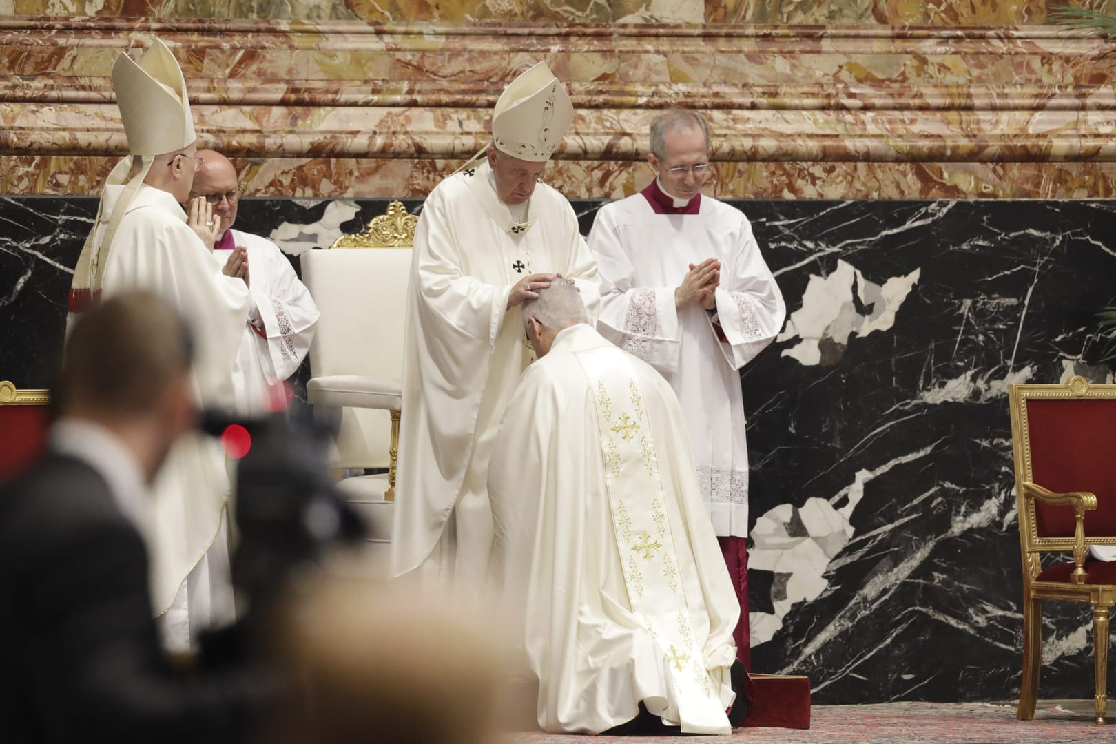 Presence of disgraced cardinals at ordination of new bishop causes uproar in Chile