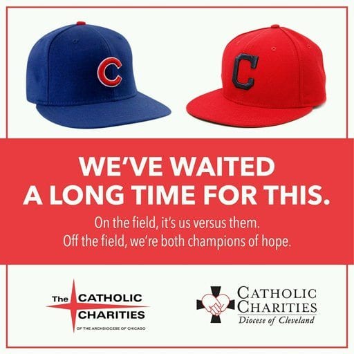 Cleveland, Chicago bishops bet food over World Series win