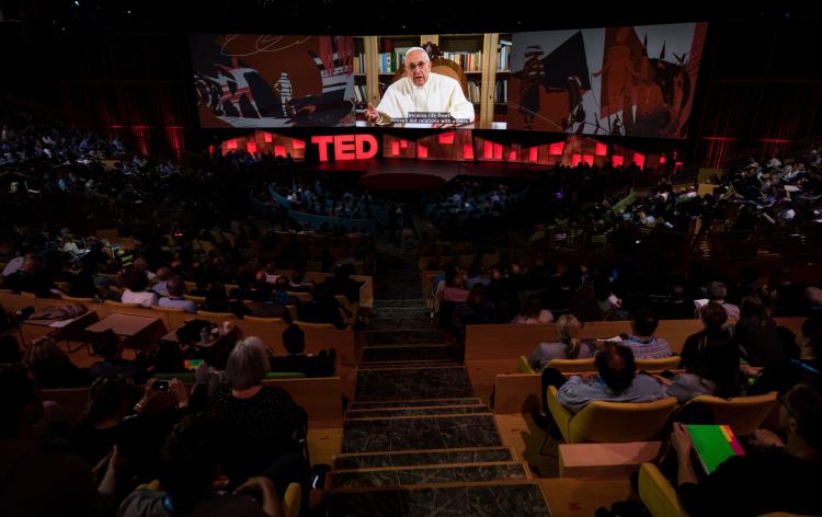 Pope tells TED conference to have hope, and calls for ‘tenderness’ from political leaders