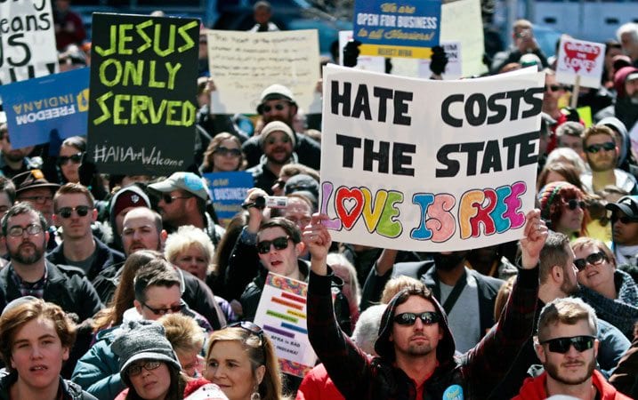 A march for discrimination