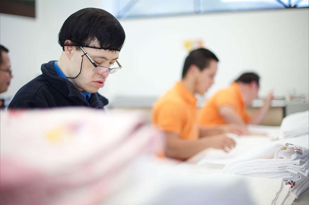 The first laundry with Down syndrome workers in Latin America