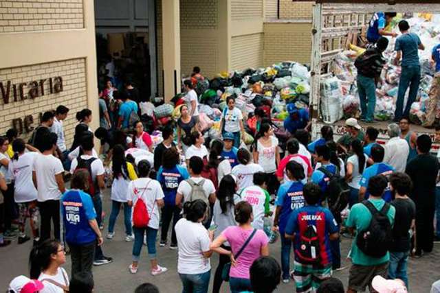 Peru’s March for Life transforms into aid for flood victims