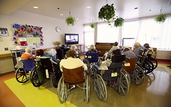 Super Bowl in the nursing home