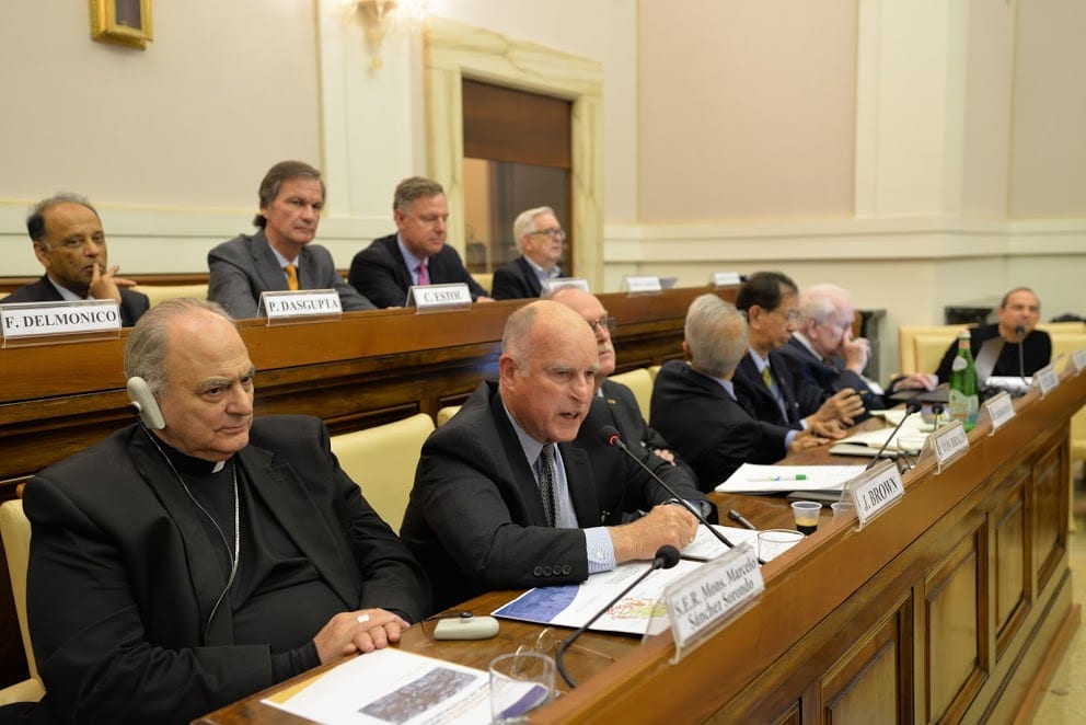 California governor uses Vatican conference to attack Trump on climate change