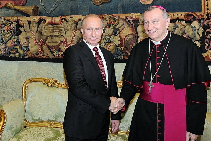 Parolin says “urgency of finding peace” key aim of visit to Russia