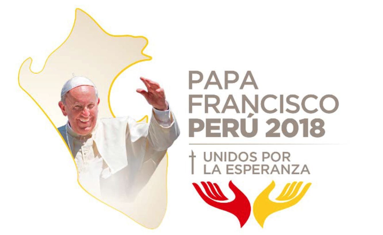 Logo for Pope Francis’s pending trip to Peru features “United by Hope”