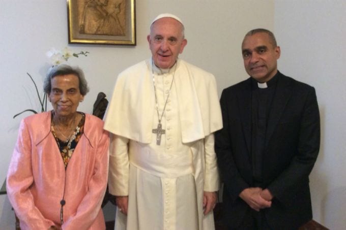 She said no to abortion, and her priest son helped her meet the Pope
