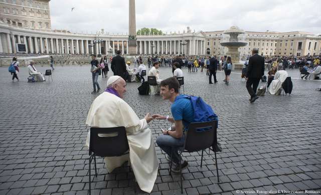 Francis says everyone needs help living the faith – no one can do it alone