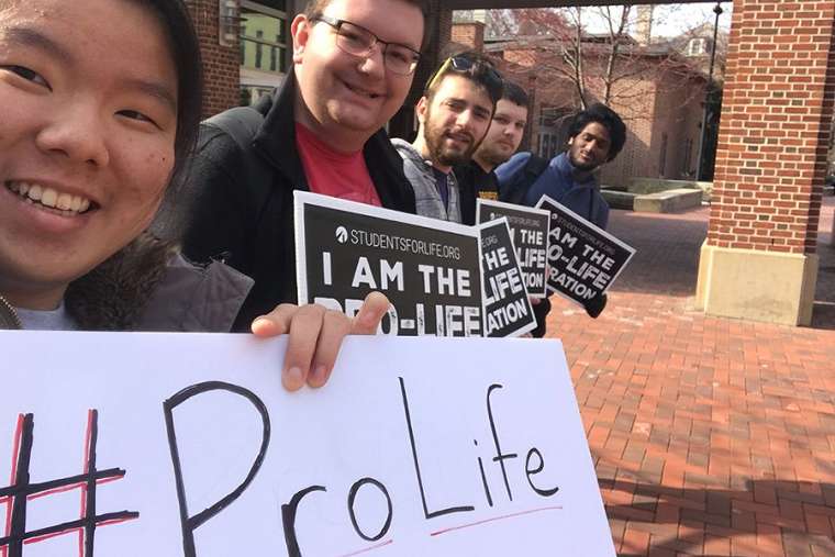 Hundreds of high school, college students participated in pro-life walkout