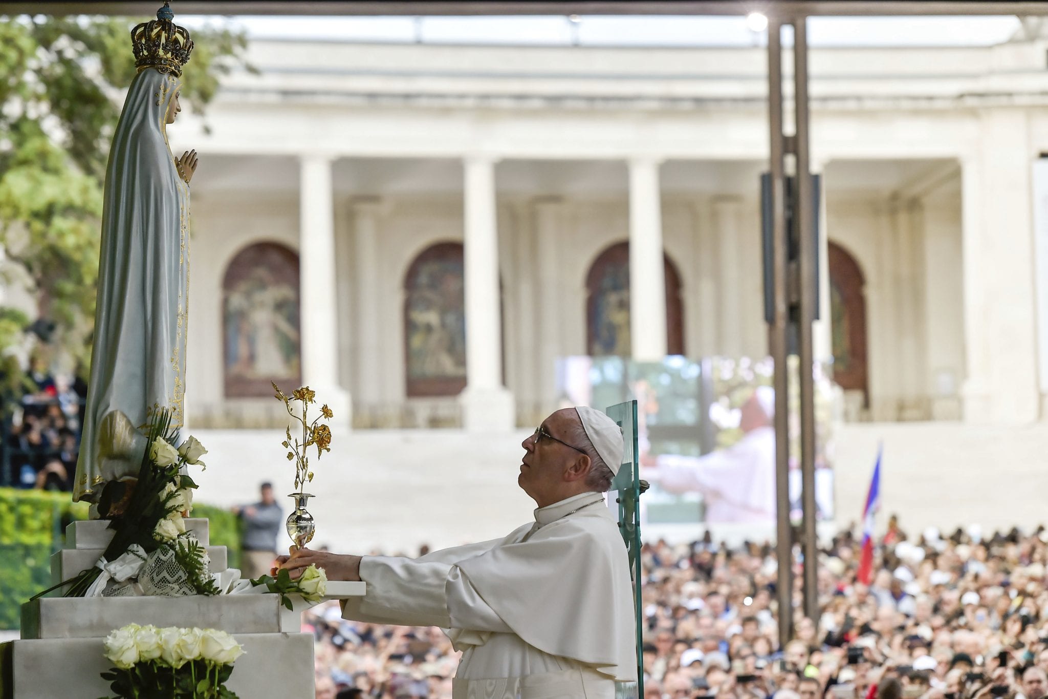 Pope extols Mary ‘of the Gospel,’ not of a ‘vengeful God’