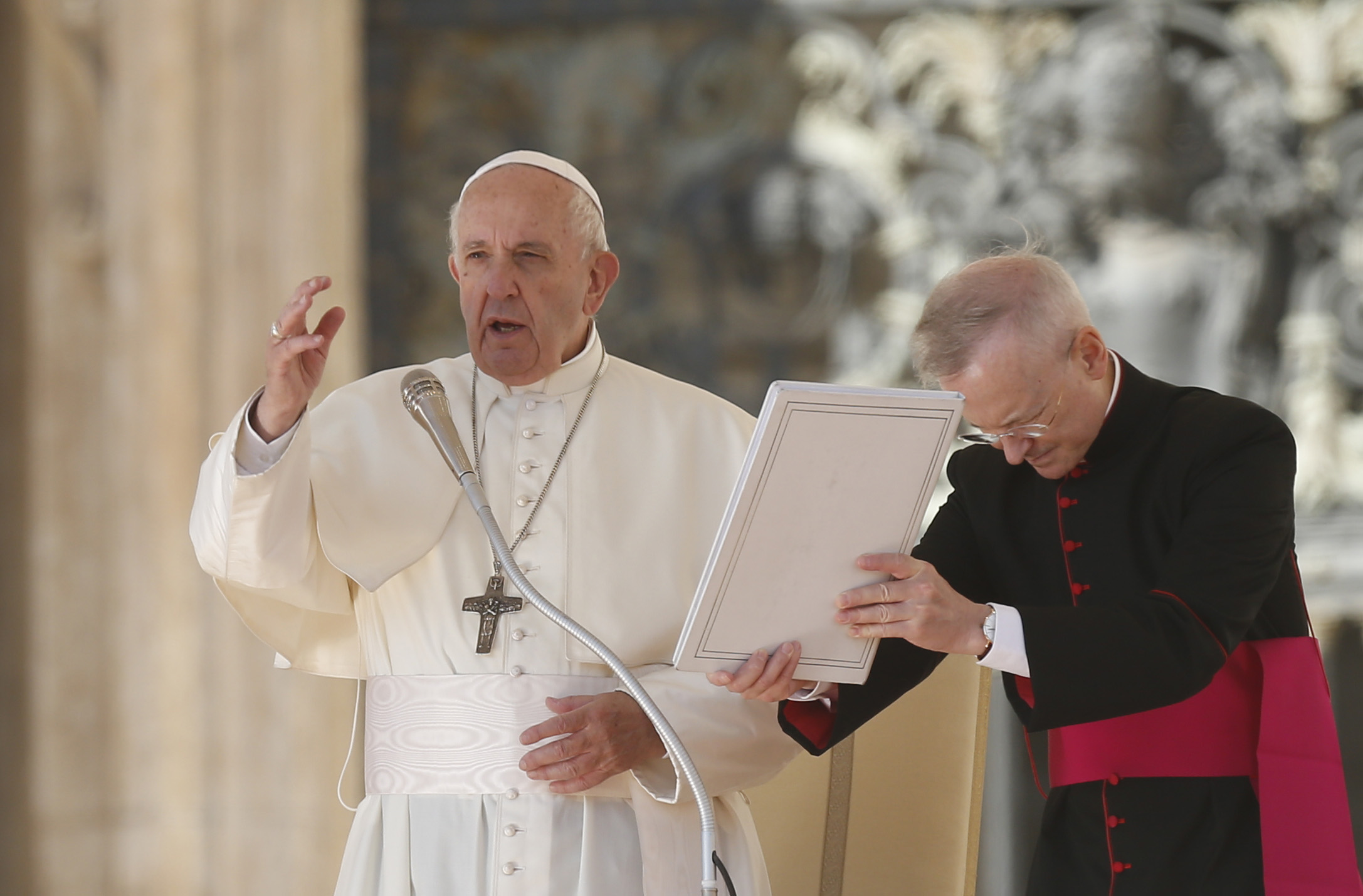 The Christian battle is against evil, not people, pope says